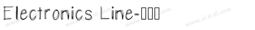 Electronics Line字体转换